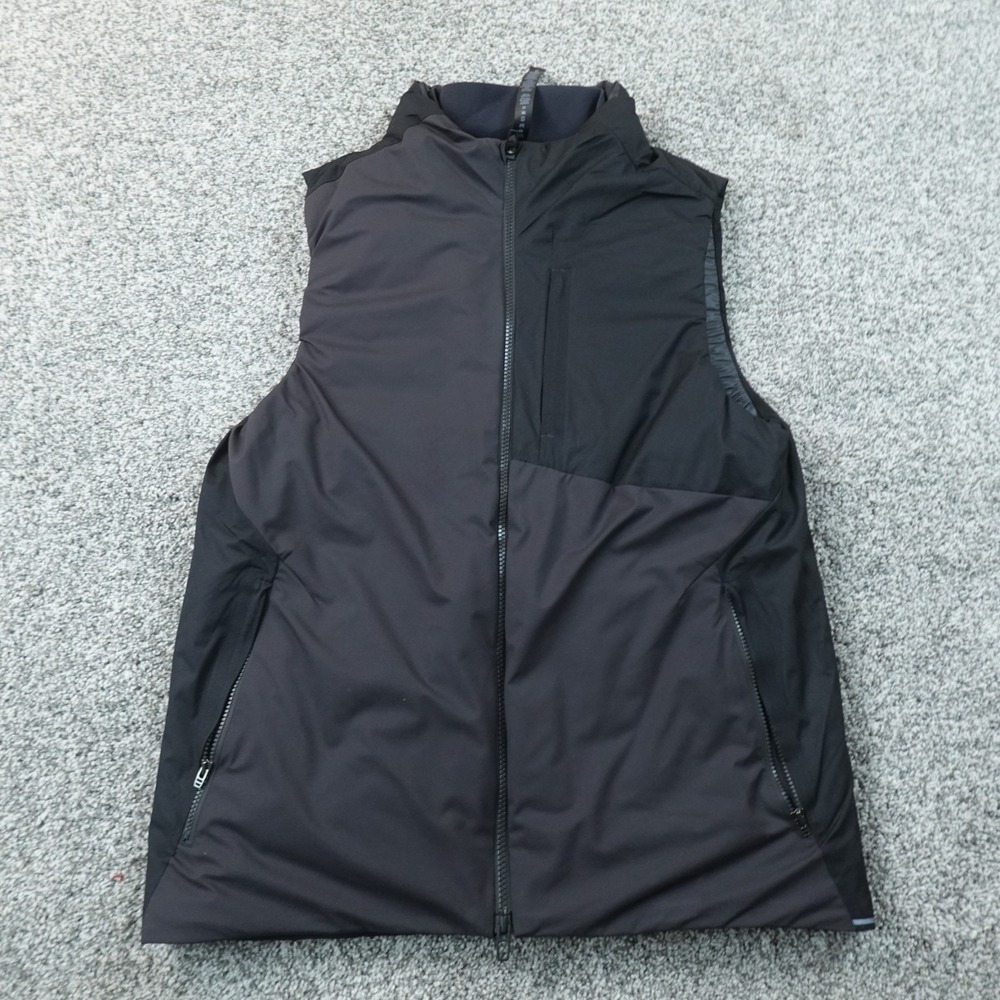 Lululemon Vest Womens M Black Full Zip Mock Neck Goose Down Insulated Jacket